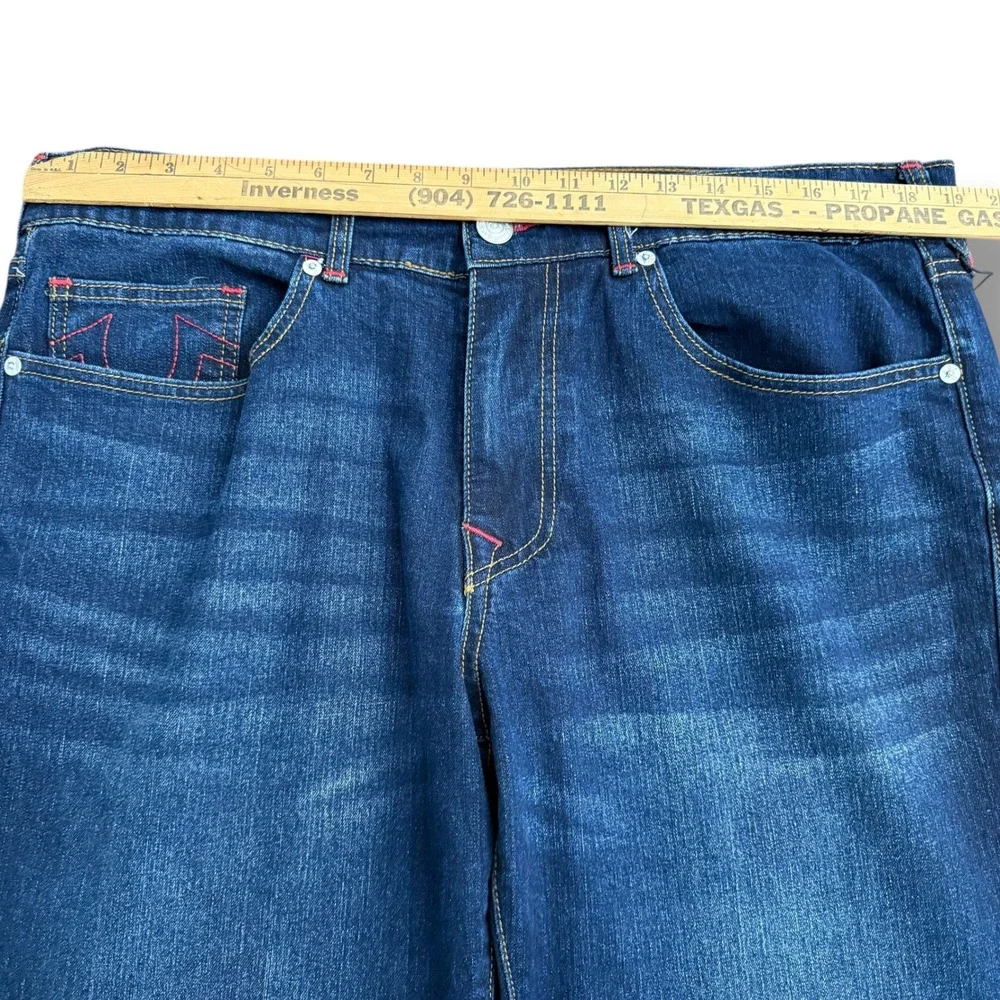 True Religion Geno Relaxed Slim Men Jeans W36 L32 (38x32)‎ Dark Wash